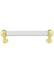 Lead-Free Crystal Handle Pull - 5" Center-to-Center