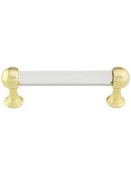 Crystal Handle Pull - 3 3/4" Center-to-Center