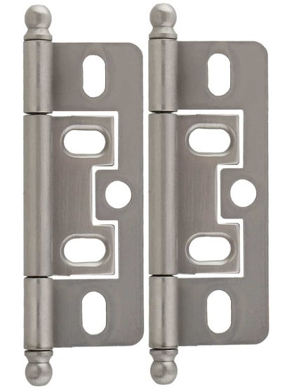 Full Mortise Inset Antique Nickel Hinge (1-Pair) Full Mortise Inset Antique Nickel Hinge (1-Pair)