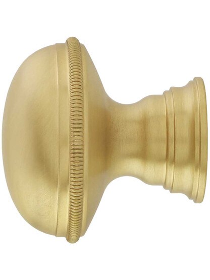 Alternate View of Atherton Plain Surface Cabinet Knob with Knurled Edge - 1 1/4 inch Diameter.