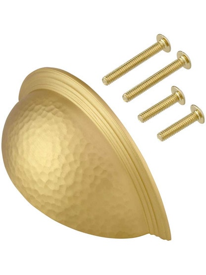 Alternate View 2 of Atherton Hammered Surface Cup Pull with Smooth Edge - 3 inch Center-to-Center.