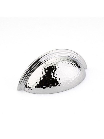 Atherton Hammered Surface Cup Pull with Smooth Edge - 3" Center-to-Center