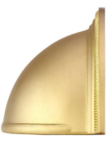 Alternate View of Atherton Cup Pull with Knurled Edge - 3 inch Center-to-Center.