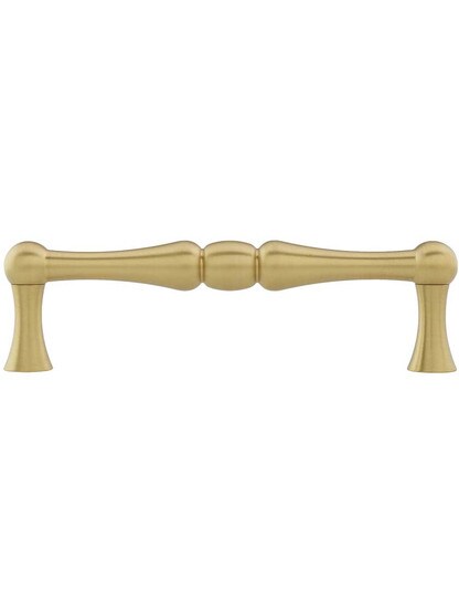 Alternate View of Atherton II Cabinet Pull with Knurled Footplates - 4 inch Center-to-Center.