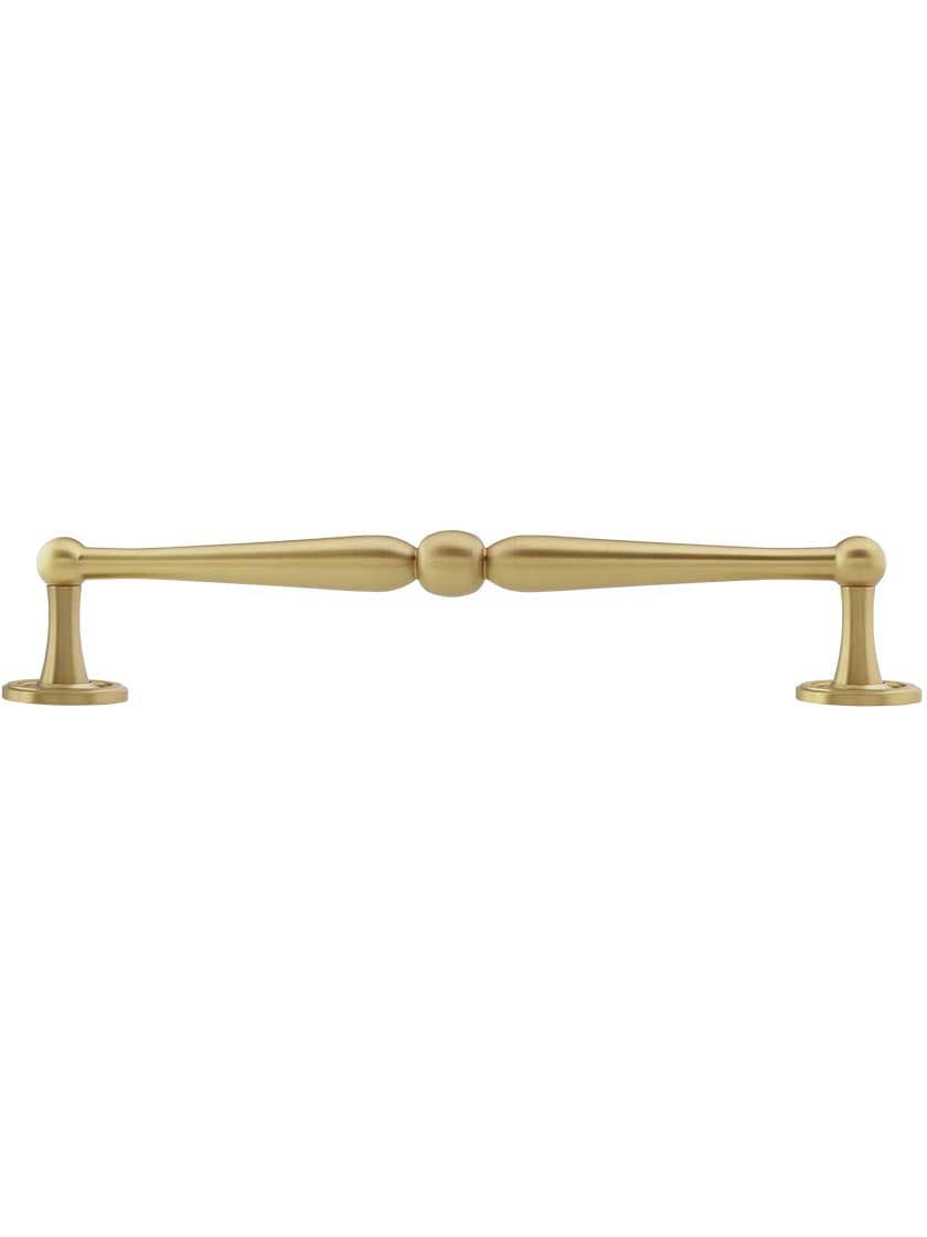 Alternate View of Atherton II Cabinet Pull with Knurled Footplates - 8 inch Center-to-Center.