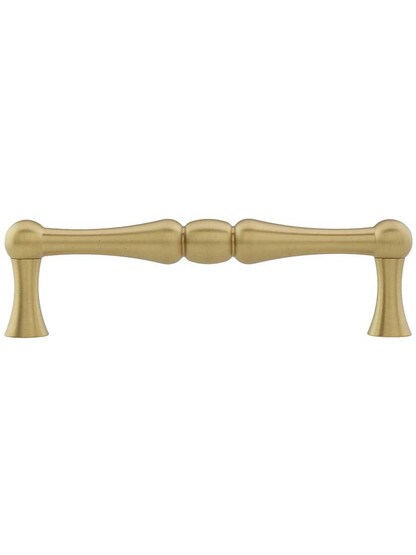 Alternate View of Atherton II Cabinet Pull with Plain Footplates - 4 inch Center-to-Center.