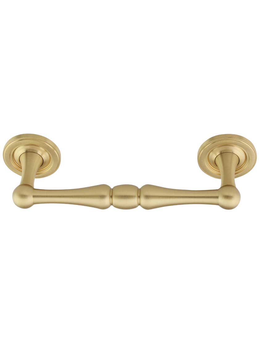 Alternate View 2 of Atherton II Cabinet Pull with Plain Footplates - 4 inch Center-to-Center.