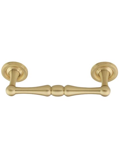 Alternate View 2 of Atherton II Cabinet Pull with Plain Footplates - 4 inch Center-to-Center.