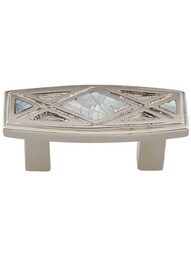 Crescendo Cabinet Pull with Mother-of-Pearl - 1 1/2 inch Center-to-Center.