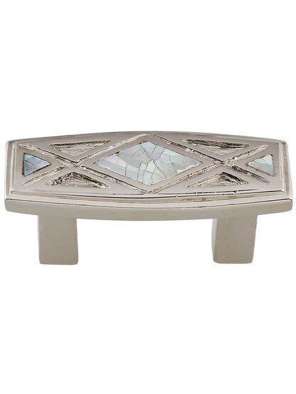 Crescendo Cabinet Pull with Mother-of-Pearl - 1 1/2 inch Center-to-Center.