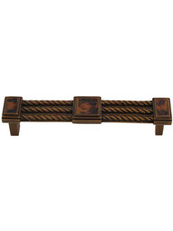 Symphony Cabinet Pull with Penshell Inlay - 4 1/2 inch Center-to-Center.