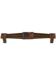 Interlude Cabinet Pull with Tiger Penshell Inlay - 5 1/2" Center-to-Center