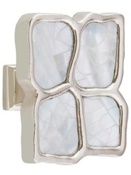 Crescendo Cabinet Knob with Mother-of-Pearl - 1 1/2" x 1 1/4"