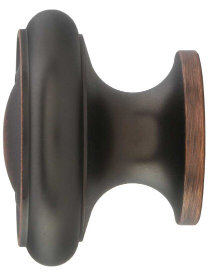 Alternate View of Primrose Ringed Cabinet Knob - 1 1/2 inch Diameter.