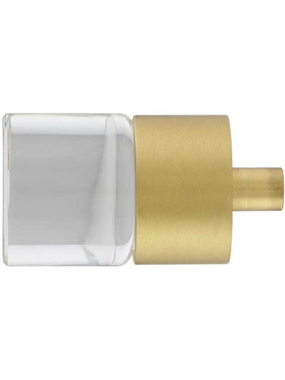 Alternate View of City Lights Cylinder Glass Cabinet Knob - 7/8 inch Diameter.