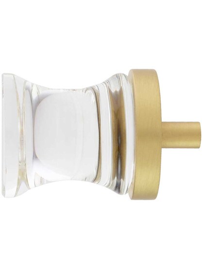 Alternate View of City Lights Concave Glass Knob - 1 1/8 inch Diameter.