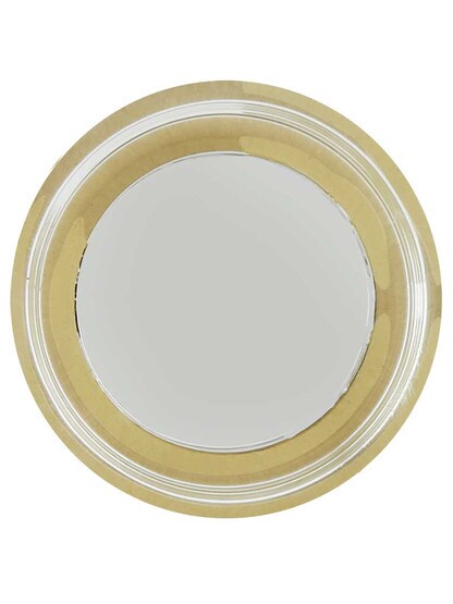 Alternate View 2 of City Lights Flat Disc Glass Cabinet Knob - 1 3/8 inch Diameter.