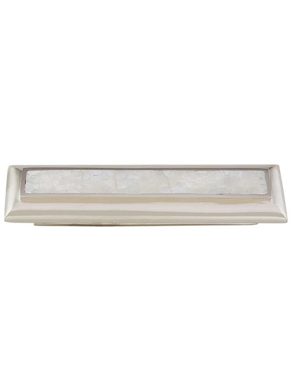 Crescendo Cabinet Pull with Mother-of-Pearl - 3 inch Center-to-Center.