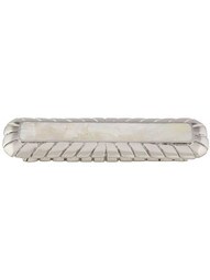 Oblong Decorative Cabinet Pull in Mother-of-Pearl - 3" Center-to-Center