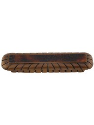 Oblong Decorative Cabinet Pull in Tiger Pen Shell - 3" Center-to-Center