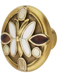 Heirloom Treasures Butterfly Knob - 1 1/2" Diameter