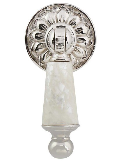 Pendant Cabinet Pull with Mother-of-Pearl.