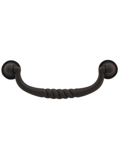 Eton Cabinet Pull - 3 3/4 inch Center-to-Center in Rust.
