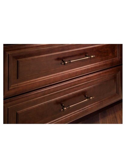 Alternate View of Somerset Finial Cabinet Pull - 7 inch Center-to-Center.