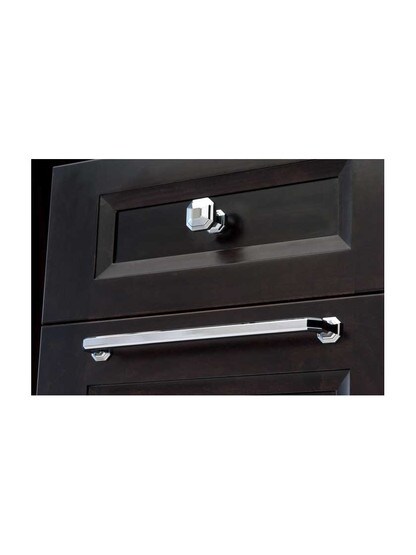 Alternate View of Emerald Cabinet Knob - 1 1/8 inch Square.