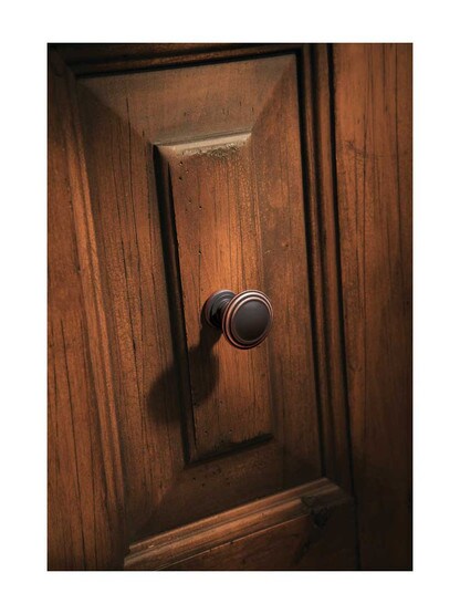 Alternate View of Reeded Round Cabinet Knob - 1 1/2 inch Diameter.