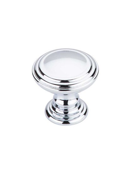 Alternate View 3 of Reeded Round Cabinet Knob - 1 1/2 inch Diameter.