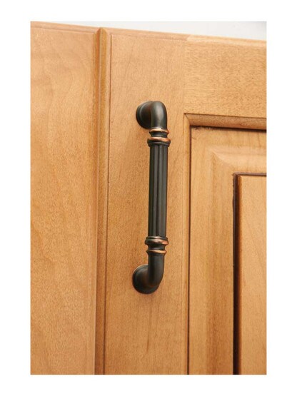 Alternate View of Reeded Drawer Pull - 3 3/4 inch Center-to-Center.