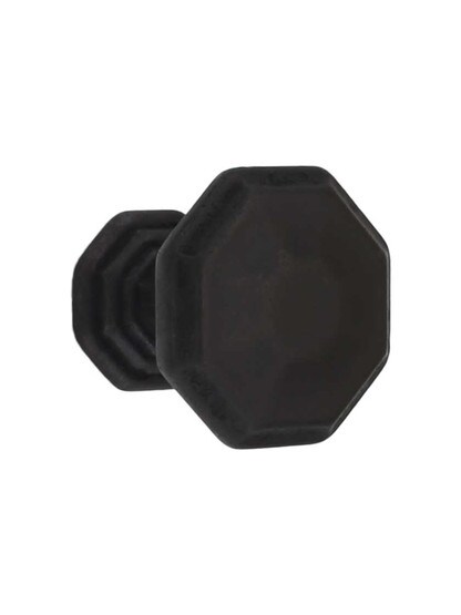 Chalet Octagonal Cabinet Knob - 1 1/2 inch Diameter in Sable.