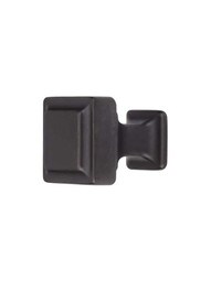 Ascendra Cabinet Knob - 1 inch Square in Sable.