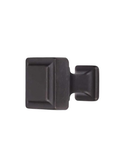 Ascendra Cabinet Knob - 1 inch Square in Sable.