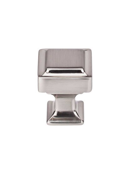 Alternate View of Ascendra Cabinet Knob - 1 inch Square.
