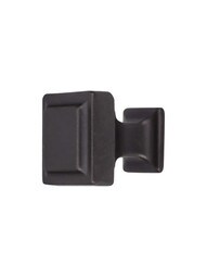 Ascendra Cabinet Knob - 1 1/8 inch Square in Sable.