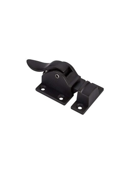 Cabinet Lift Latch with Curved Handle in Sable.