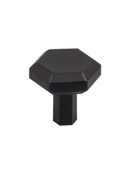 Alternate View of Lydia Hexagonal Cabinet Knob - 1 1/8 inch Diameter.