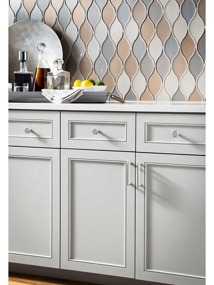 Alternate View of Lydia Cabinet Pull - 3 3/4 inch Center-to-Center.