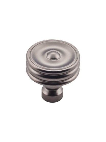 Alternate View 2 of Brixton Ridged Cabinet Knob - 1 1/4 inch Diameter.