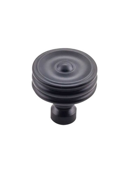 Alternate View 3 of Brixton Ridged Cabinet Knob - 1 1/4 inch Diameter.