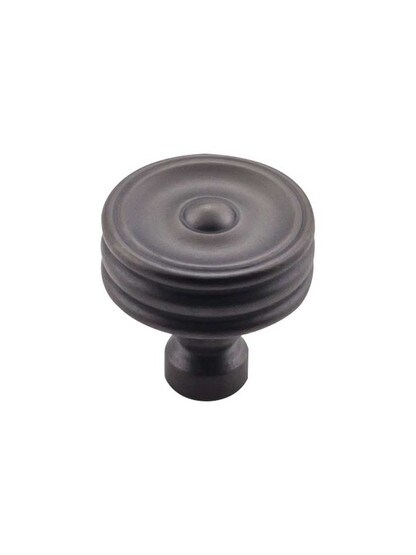 Alternate View 7 of Brixton Ridged Cabinet Knob - 1 1/4 inch Diameter.