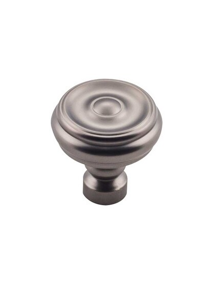 Alternate View of Brixton Button Cabinet Knob - 1 1/4 inch Diameter.