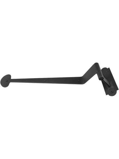 Alternate View of Pair of Bean Tip Shutter Strap Hinges With 2 1/4-Inch Offset.