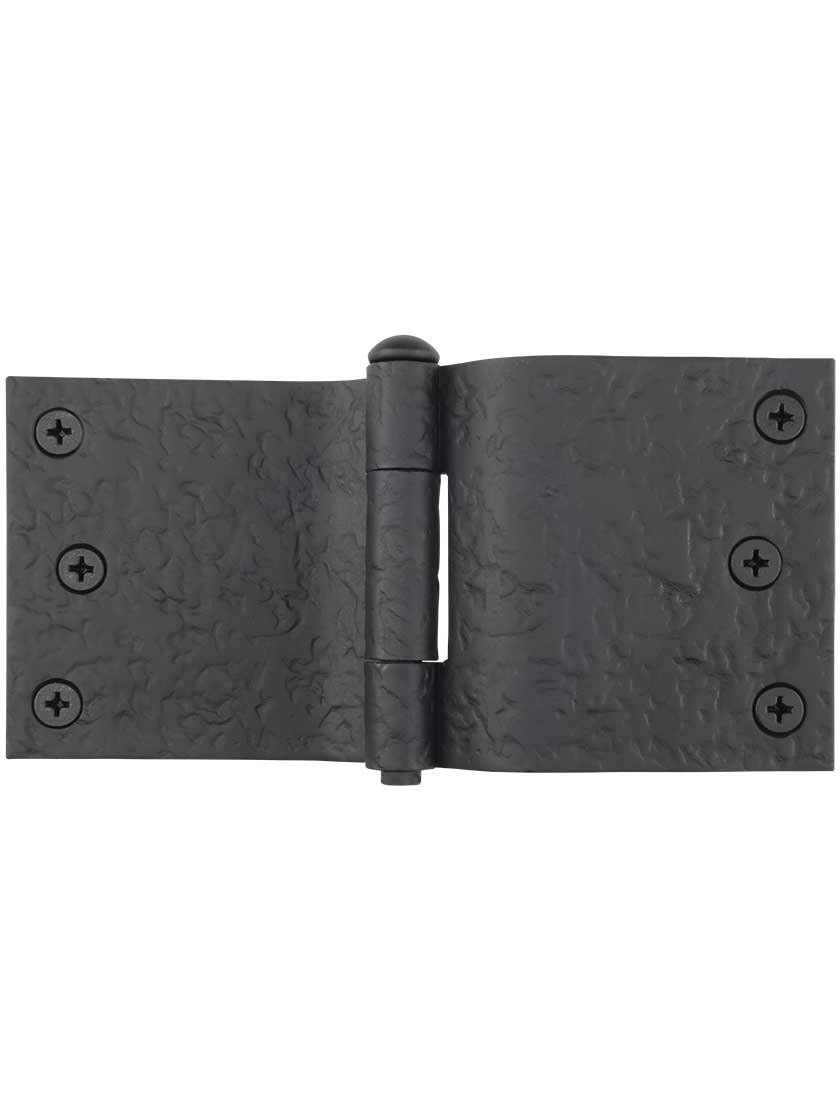 Pair of Iron Offset Mortise Shutter Hinges 6Inch x 3Inch