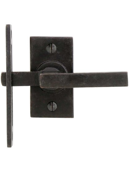 Alternate View of Solid Bronze Straight Handle Casement Fastener.