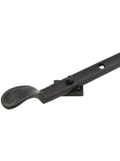 Alternate View of Solid-Bronze Casement Stay - 12 3/4 inch.