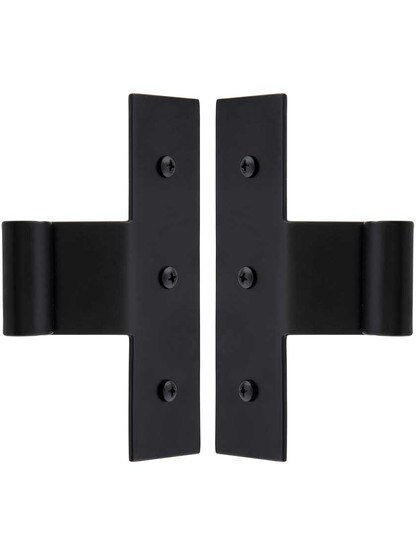 Pair Of 1/2 Inch Diameter Suffolk Style 3/4 Inch Offset Center Hinge.