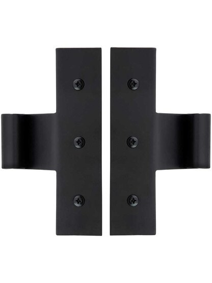 Alternate View of Pair Of 1/2 Inch Diameter Suffolk Style 3/4 Inch Offset Center Hinge.